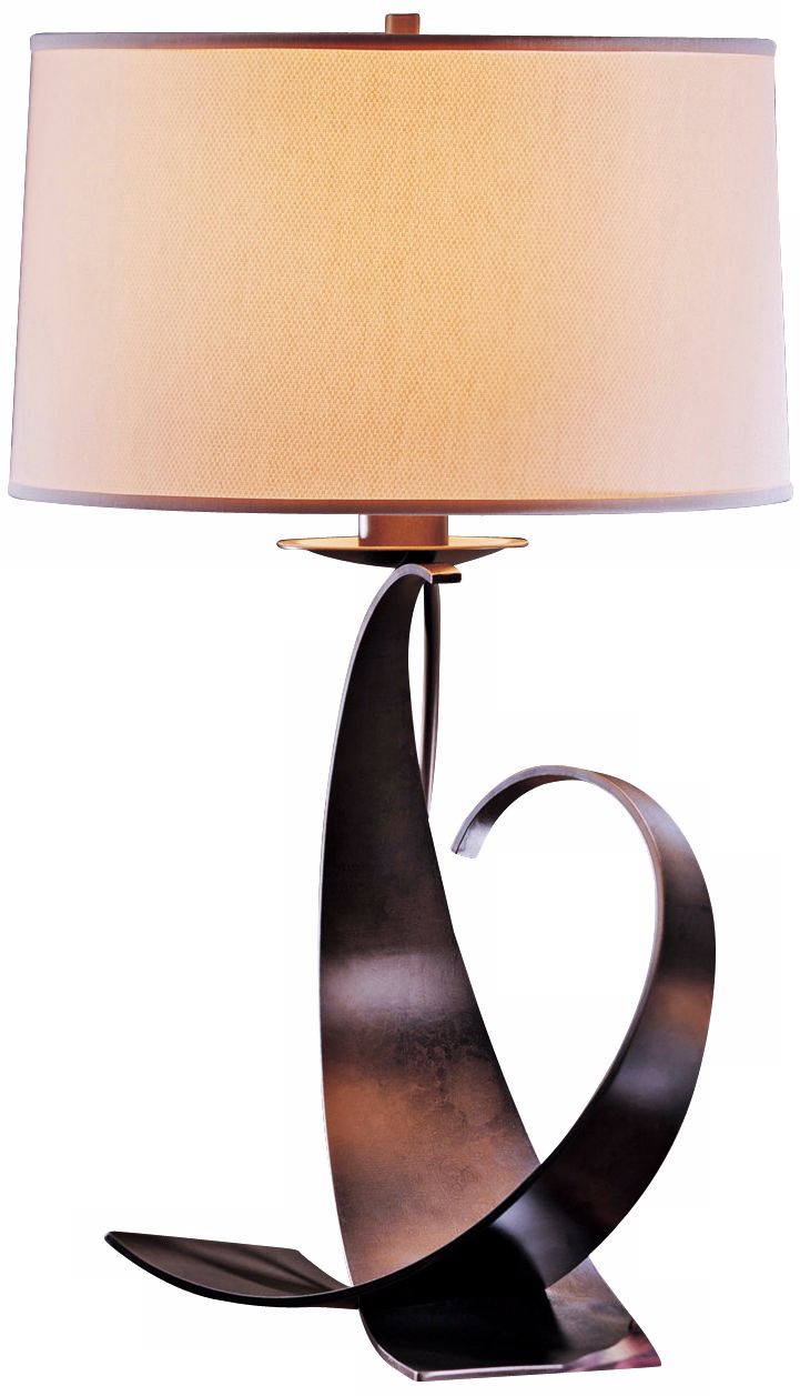 Opposed Contours Dark Smoke Hubbardton Forge Table Lamp