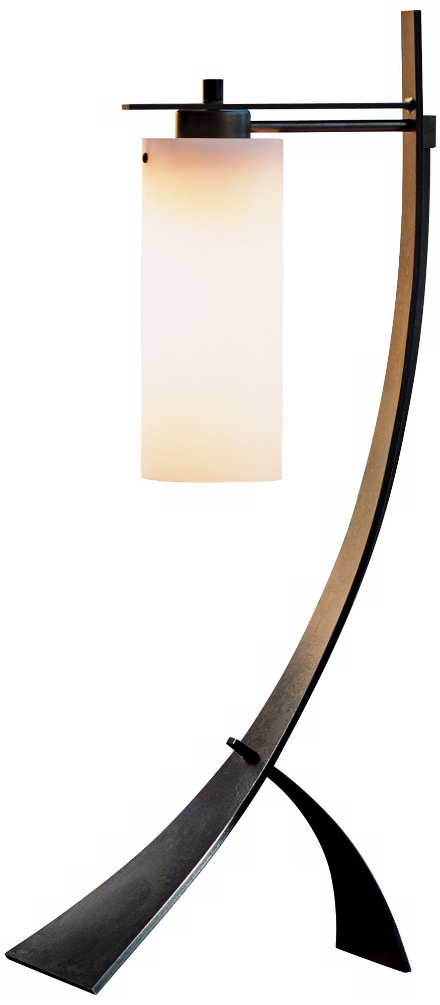Stasis with Opal Glass Hubbardton Forge Table Lamp