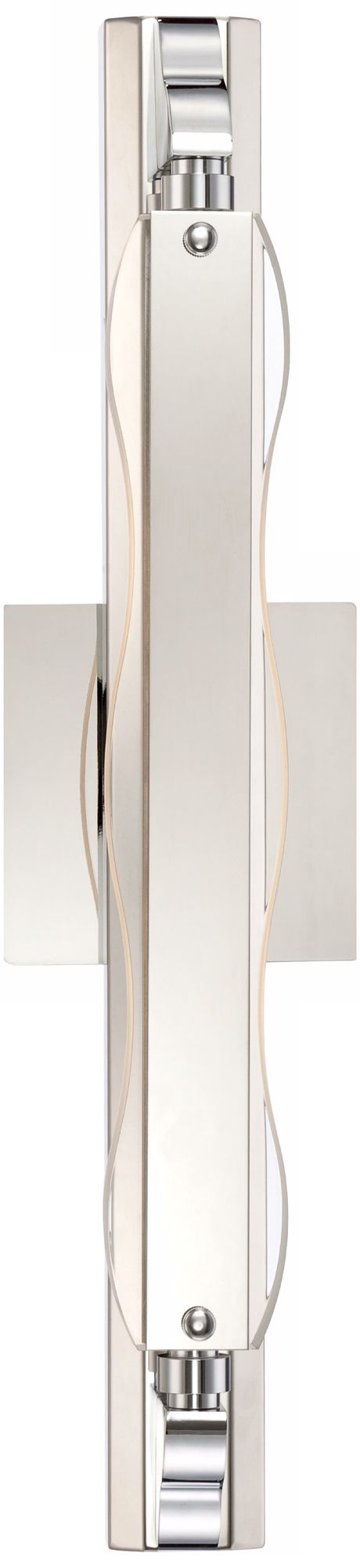 Chrome with Wave Glass 19 1/4" Wide Fluorescent Bath Light