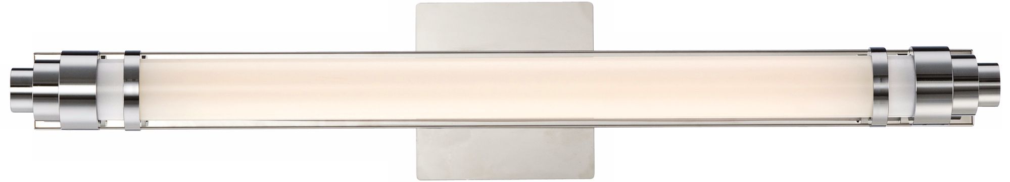 Chrome ADA Compliant 24 1/2" Wide Fluorescent Bath Light