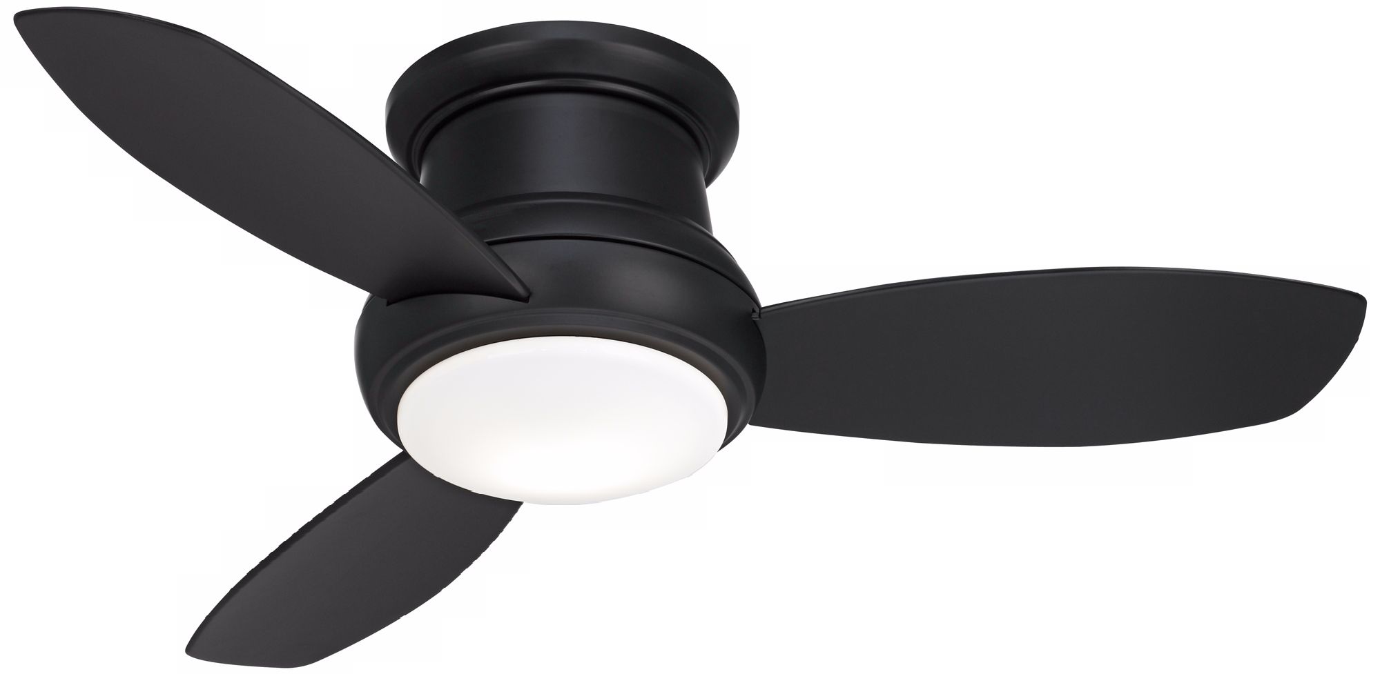 44" Minka Concept II Hugger Matte Black Ceiling Fan