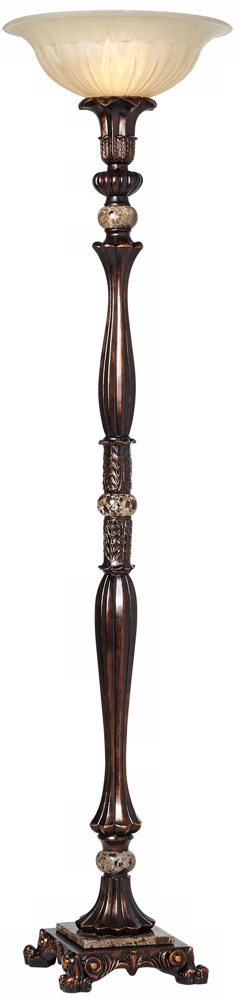 Kathy Ireland Buckingham Torchiere Floor Lamp