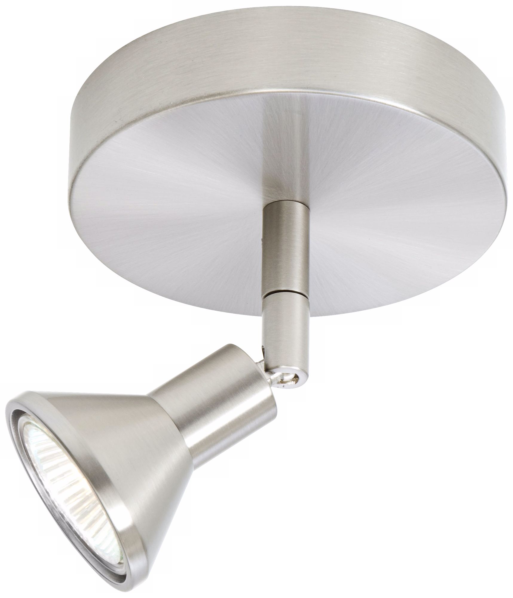 Lichtstar Satin Nickel Round Canopy Spotlight Ceiling Fixture