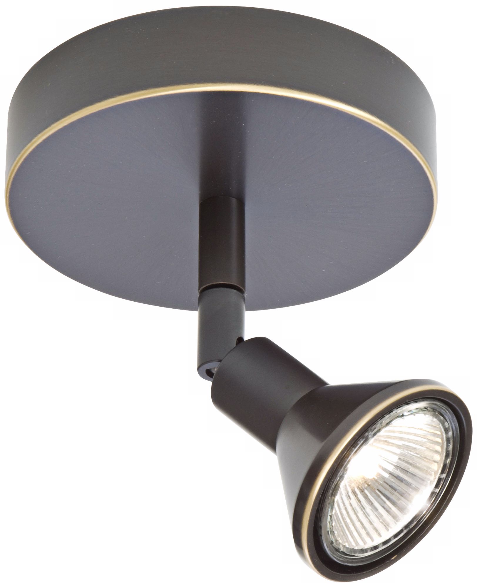 Lichtstar Old Bronze Round Canopy Spotlight Ceiling Fixture