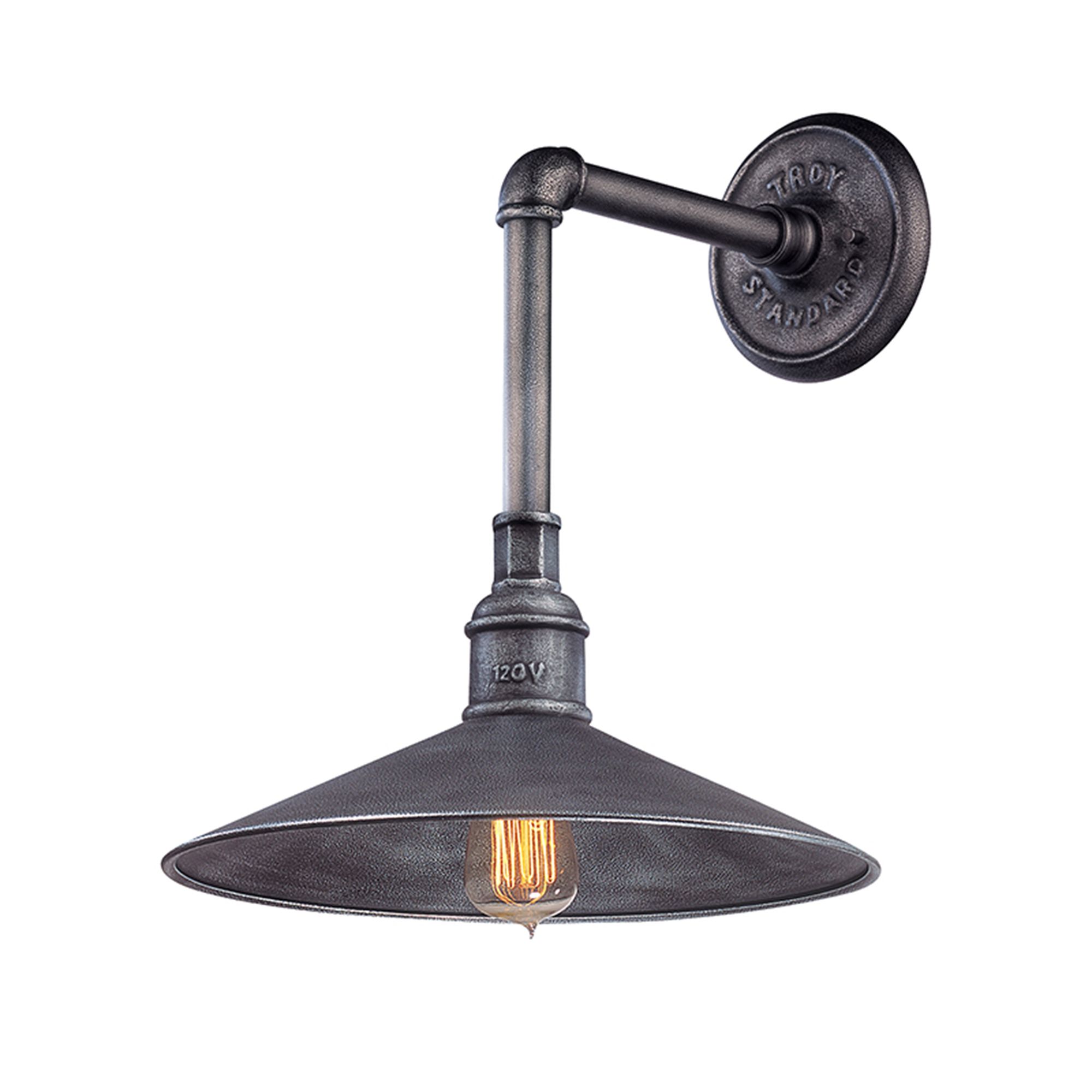Toledo Collection 17" High Silver Outdoor Wall Light