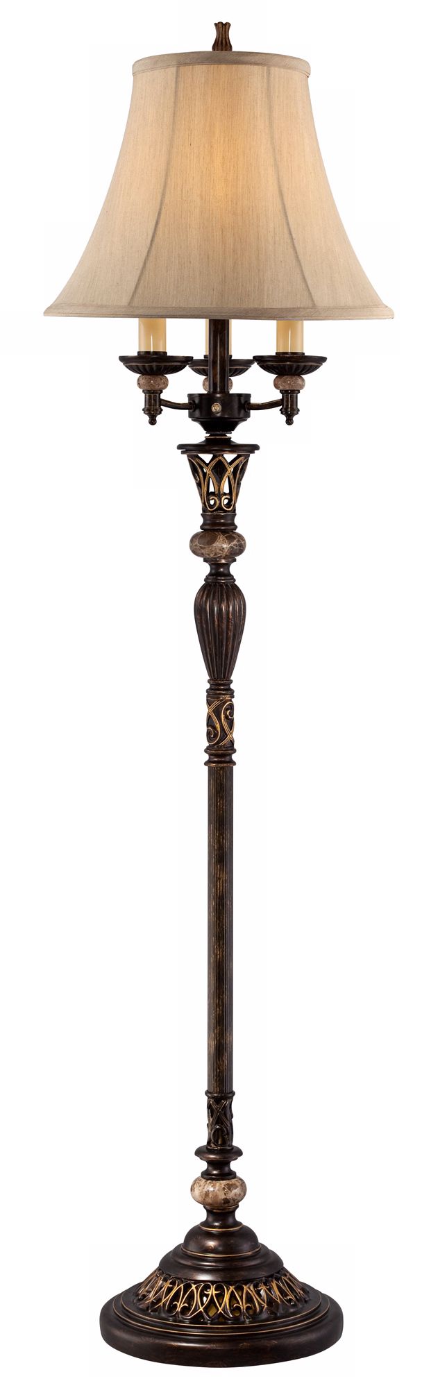 Kathy Ireland Regal Medallion Night Light Floor Lamp