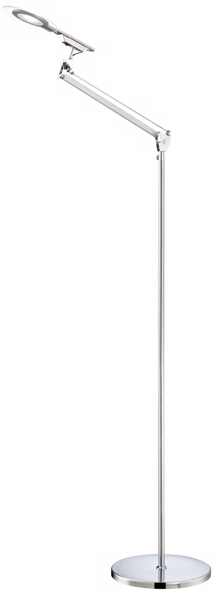 Corona Chrome Adjustable LED Floor Lamp