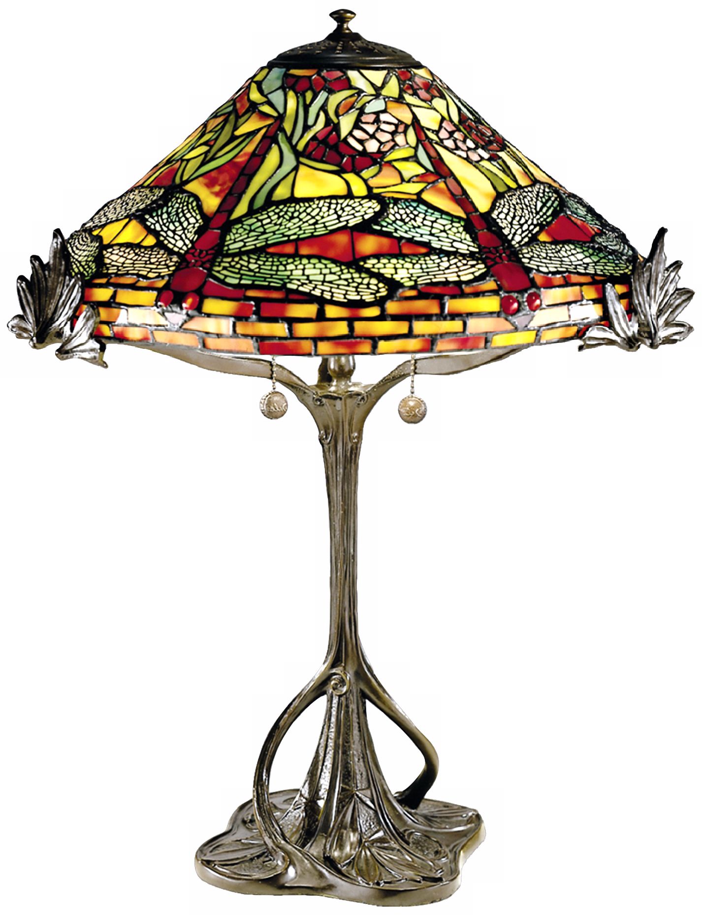 Floral Dragonfly Tree Replica Dale Tiffany Table Lamp