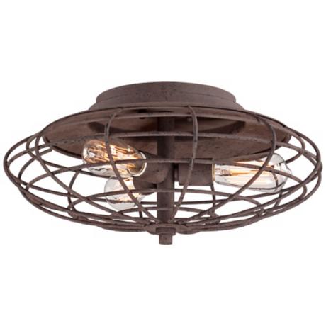 ... Dark Rust 8 1/2" High Ceiling Light Fixture - #U8933 | LampsPlus.com