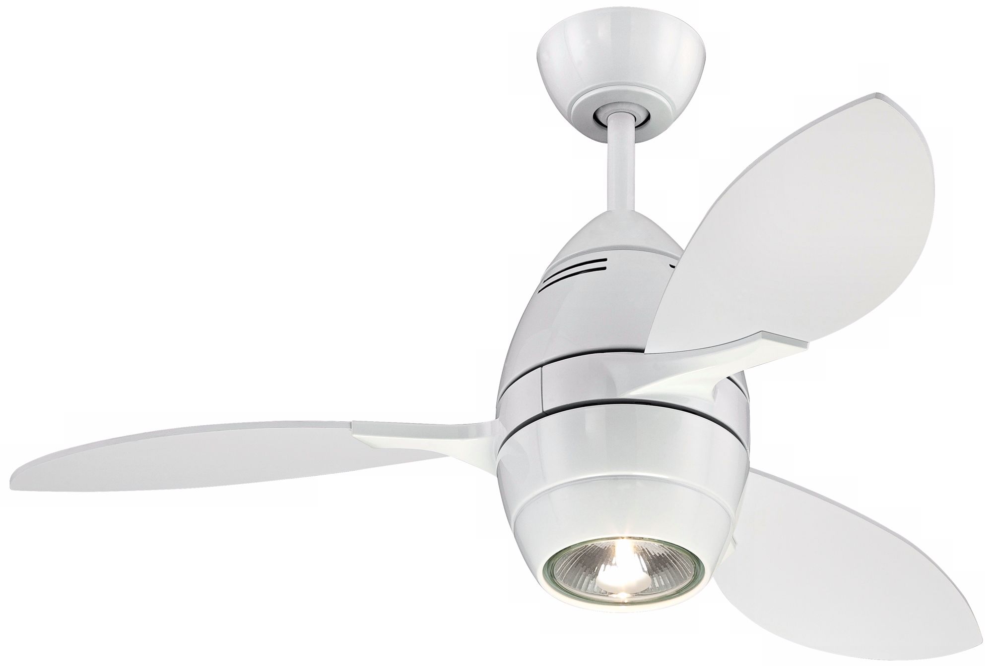 36" Casa Vieja Revolve White Ceiling Fan