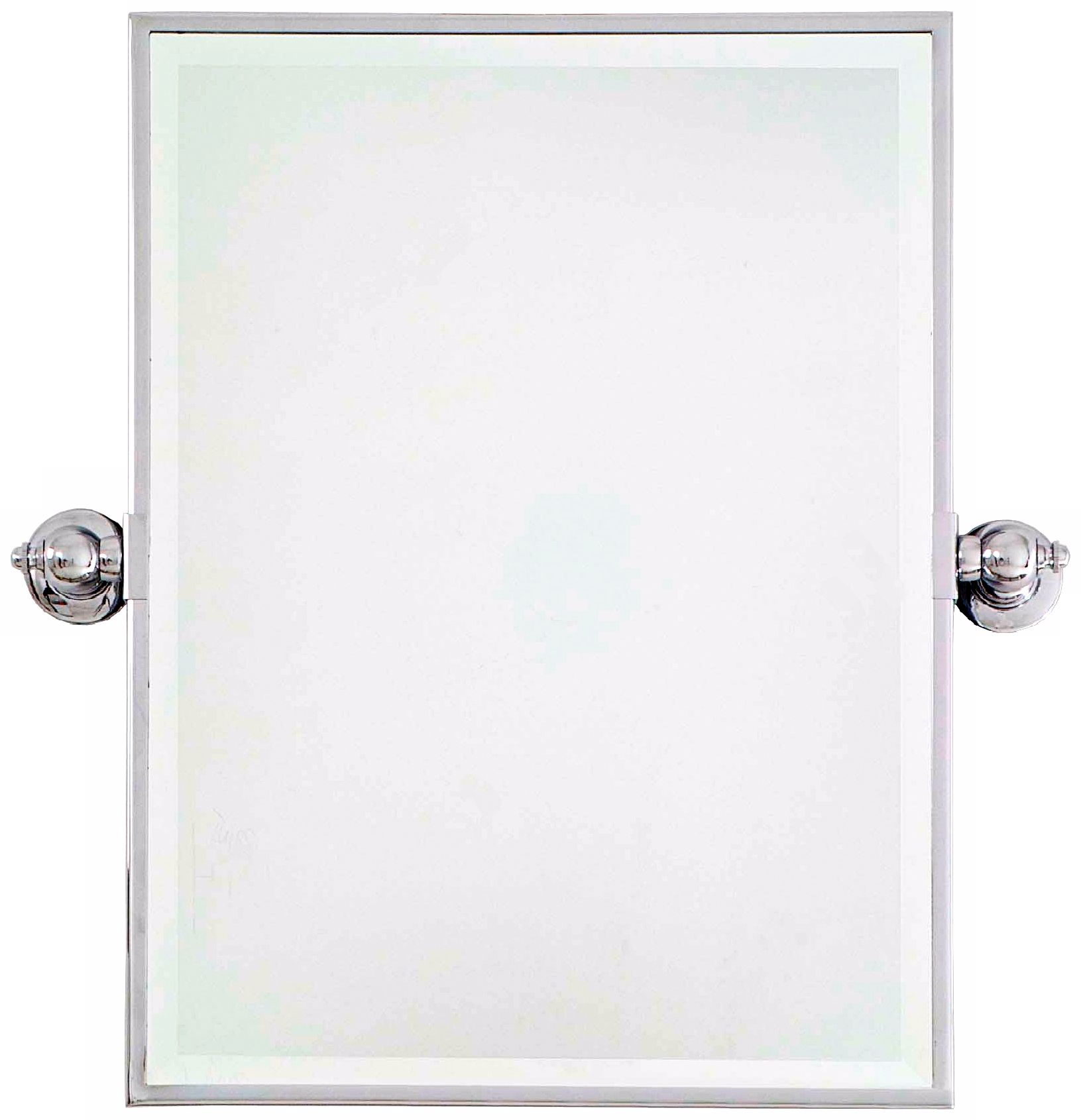 Minka 24" High Rectangle Chrome Bathroom Wall Mirror
