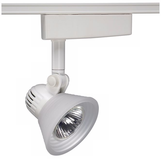 Juno Step Glass White MR16 Low Voltage Track Head