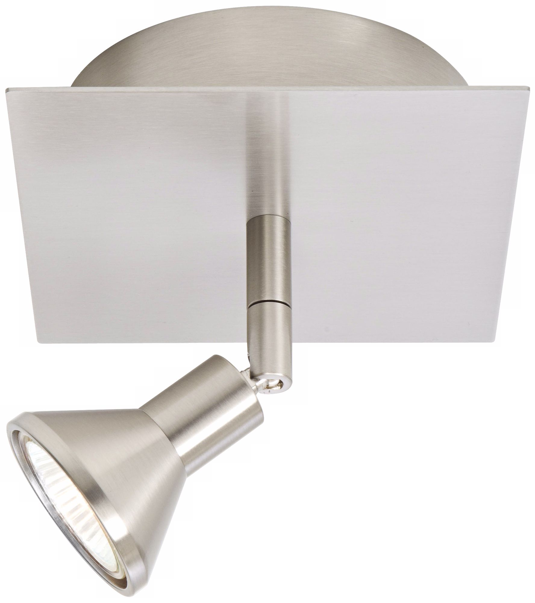 Lichtstar Satin Nickel Square/Round Spotlight Ceiling Fixture