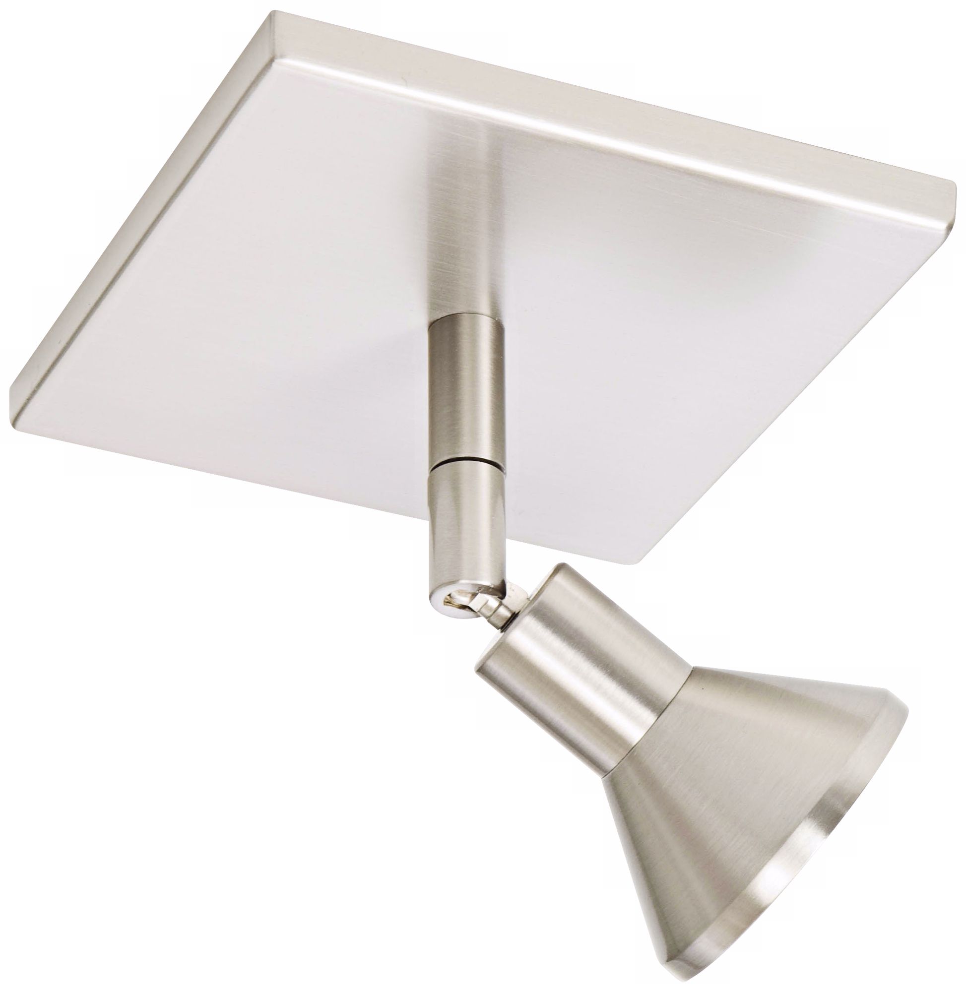 Lichtstar Satin Nickel Square Canopy Spotlight Ceiling Fixture