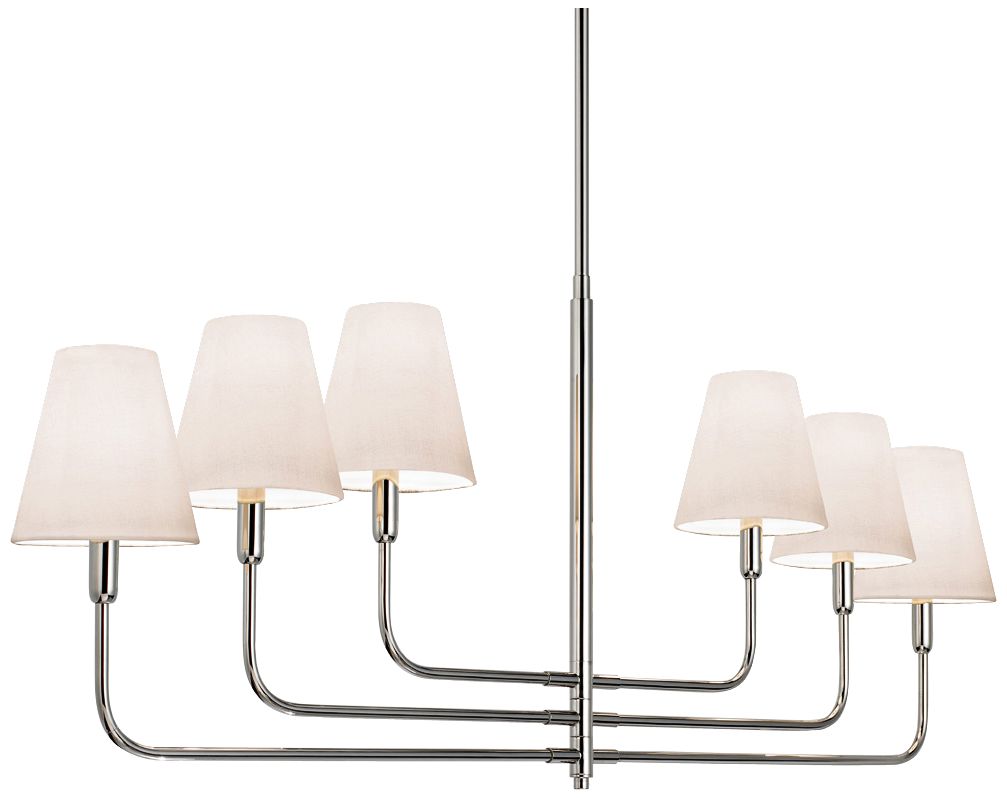 Sonnemann Tempo 54 1/2" Wide Nickel Modern Chandelier
