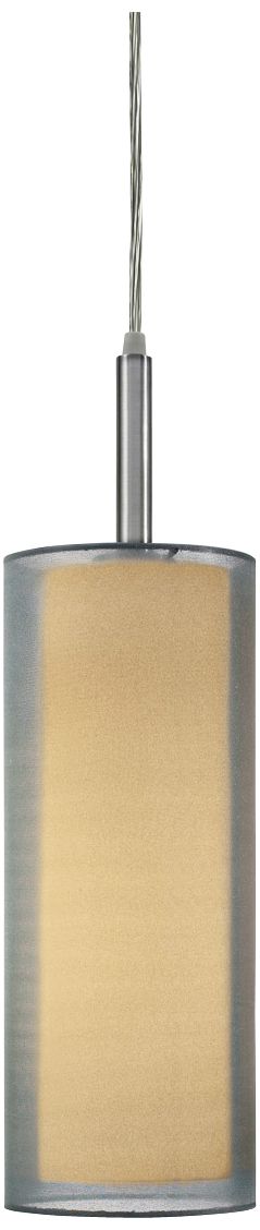 Sonnemann Puri 5" Wide Satin Nickel Mini Pendant Light