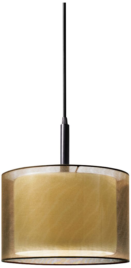 Sonnemann Puri 10" Wide Black Brass Mini Pendant Light
