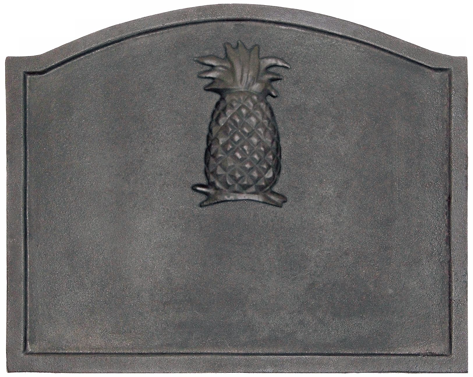 Small Pineapple Fireplace Black Cast Iron Fireback