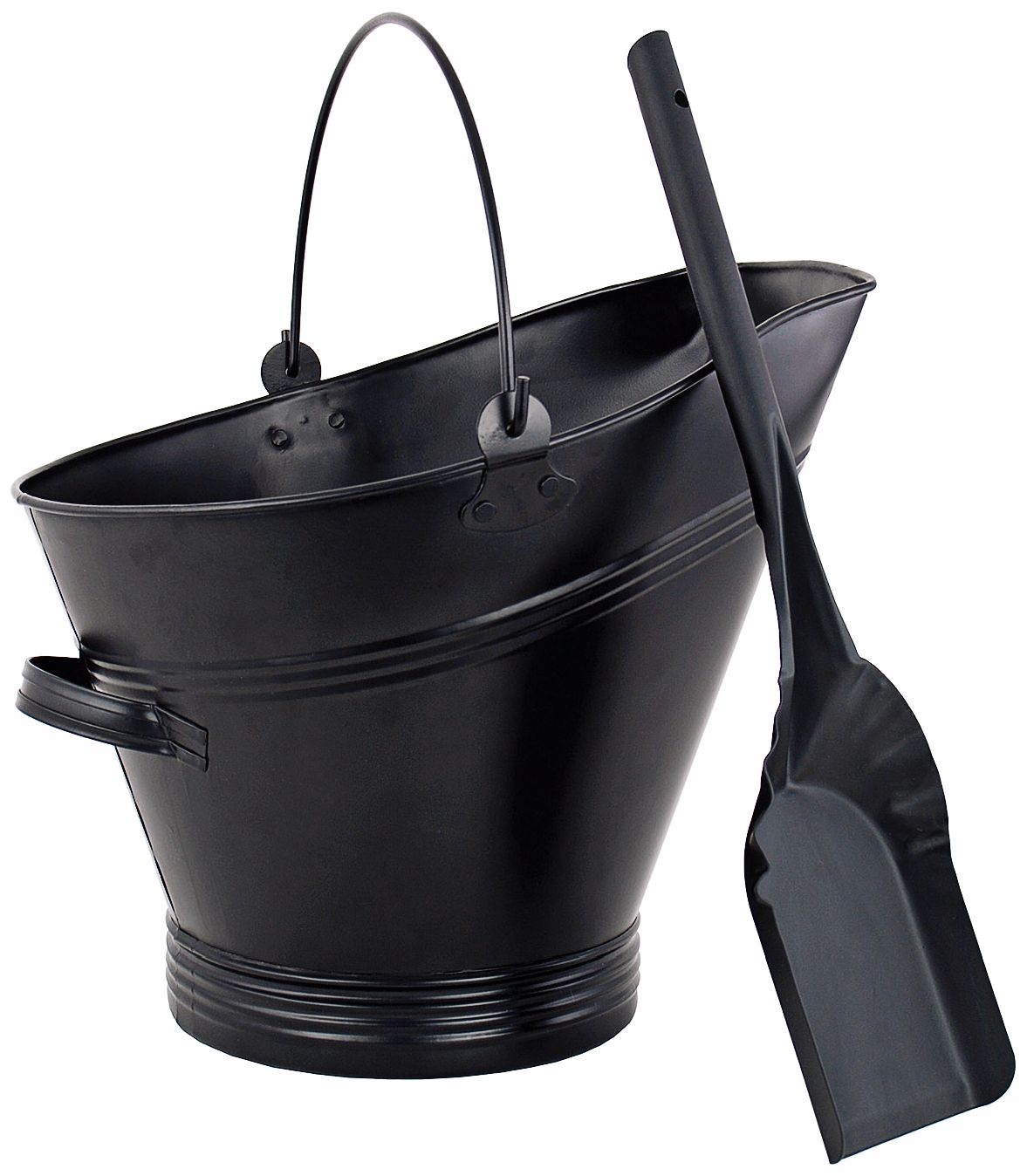 Traditional Black Coal Hod with Scoop