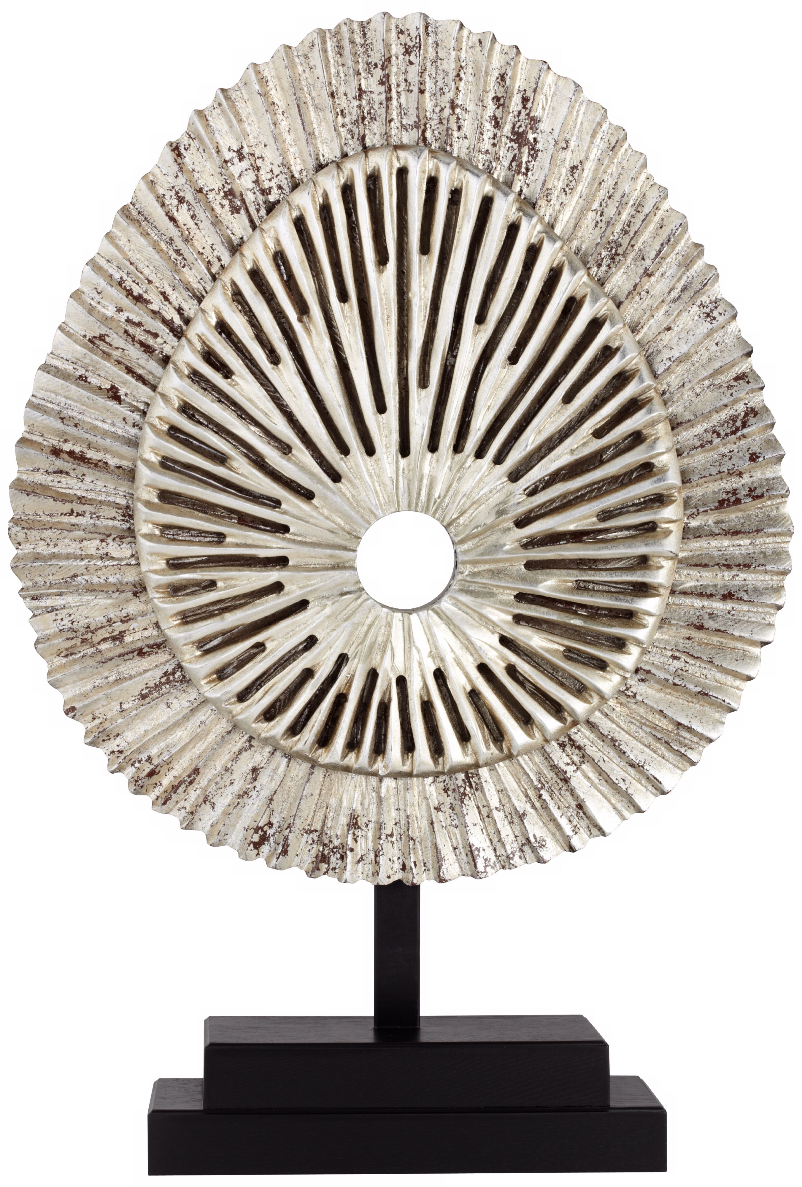 Antique Gold Sand Dollar Sculpture