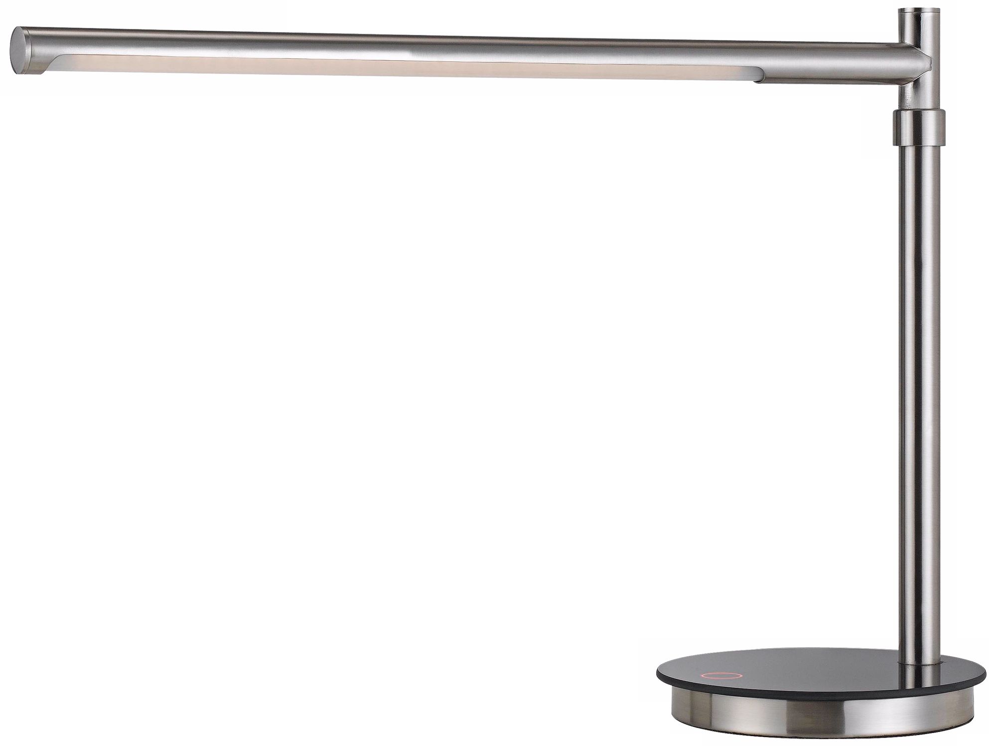 Stanchion Brushed Steel LED Desk Lamp