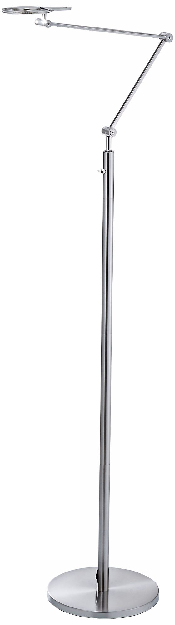 Orlyss Satin Steel Adjustable LED Floor Lamp