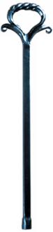 Graphite Powder Coated Wrought Iron 15 Fireplace Gas Key U9179
