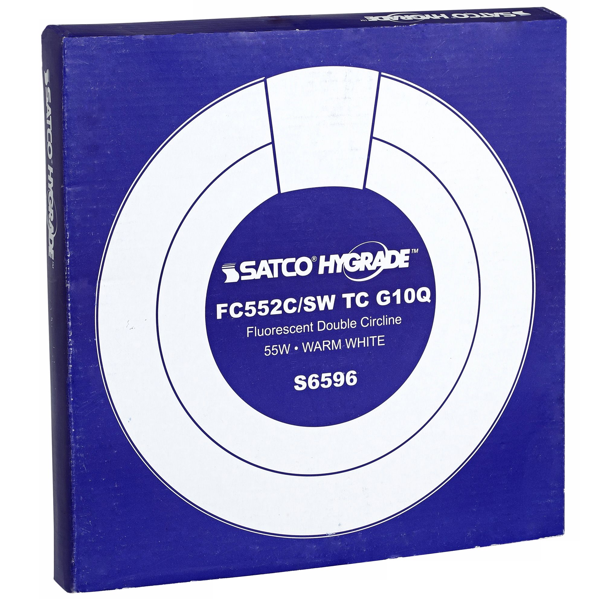 Satco Warm White Circline 9"  55 Watt Fluorescent Light Bulb