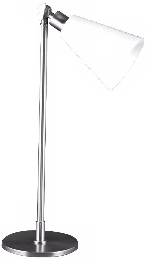 Spotlight Satin Nickel and Glass Torchiere Table Lamp