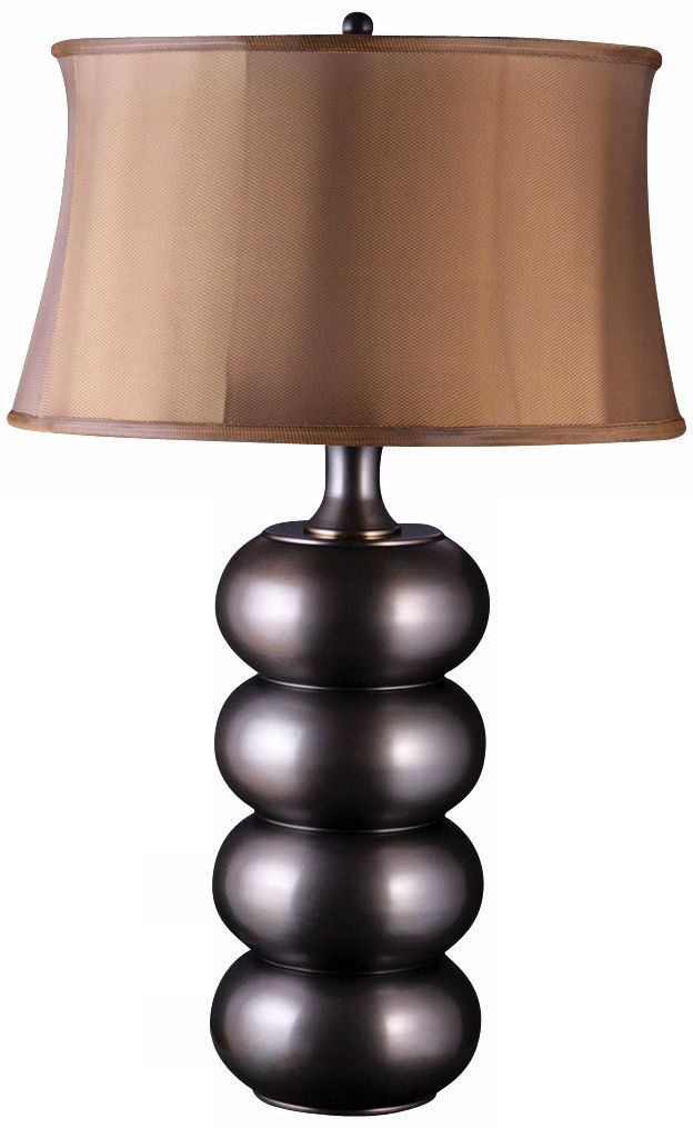 Tapioca Oil-Rubbed Bronze Stacked Table Lamp