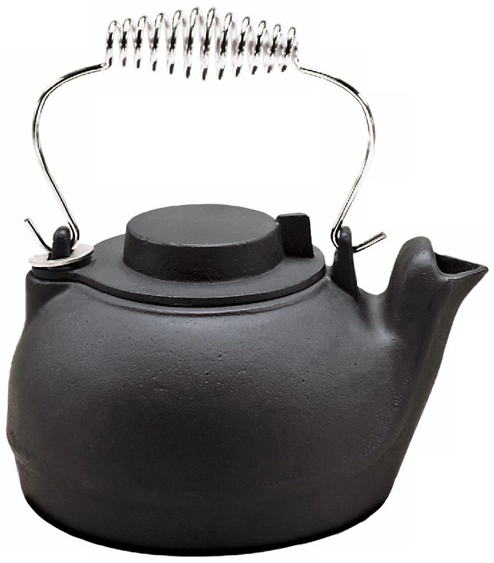 2 1/2 Quart Painted Black Cast Iron Kettle