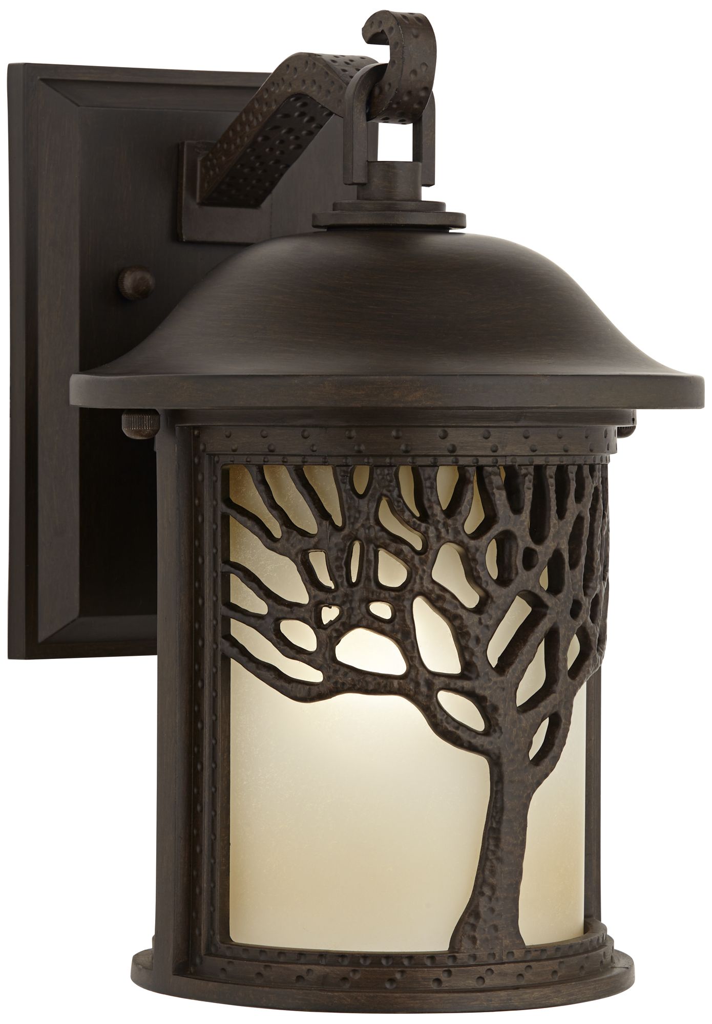 Bronze Mission Style Tree 12 1/4" High Outdoor Wall Light
