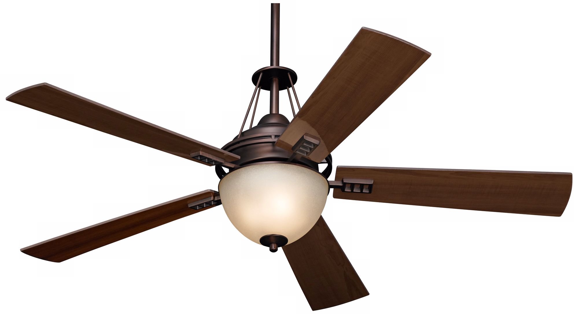 52" Casa Vieja Sequoia Damp Bronze Ceiling Fan with Light