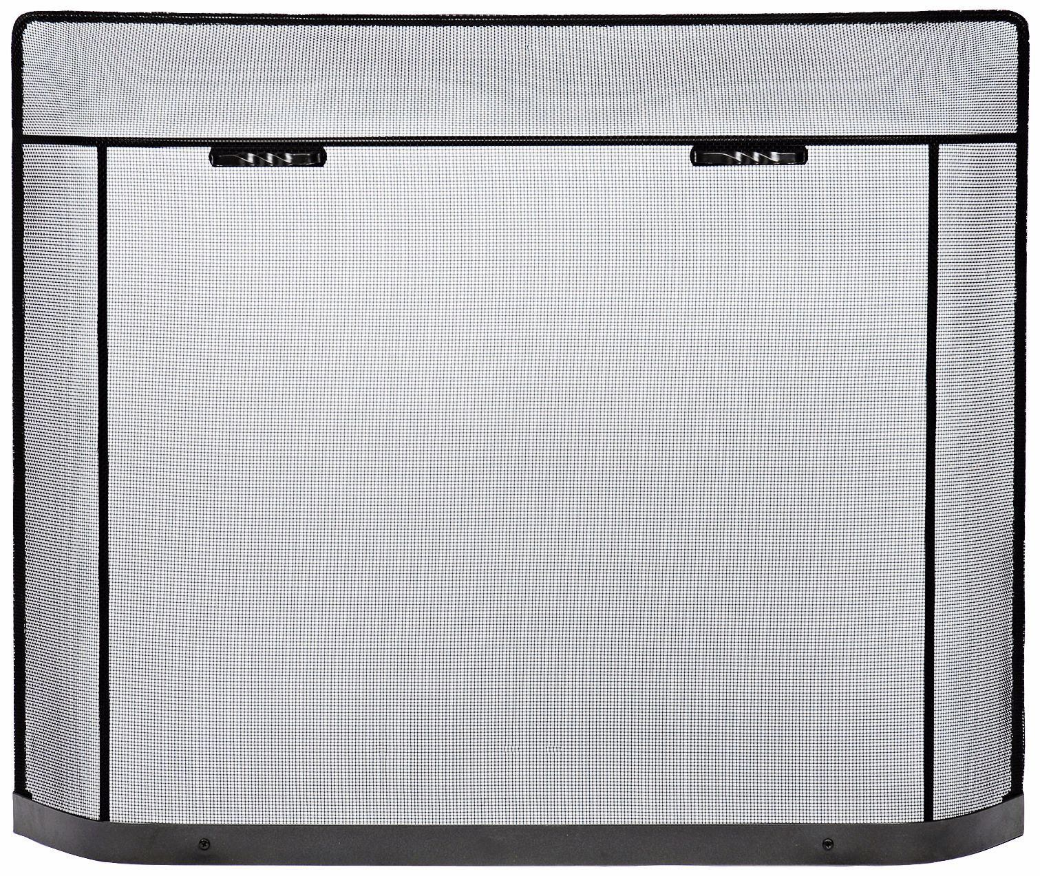 Traditional Black 31" High Fireplace Spark Guard