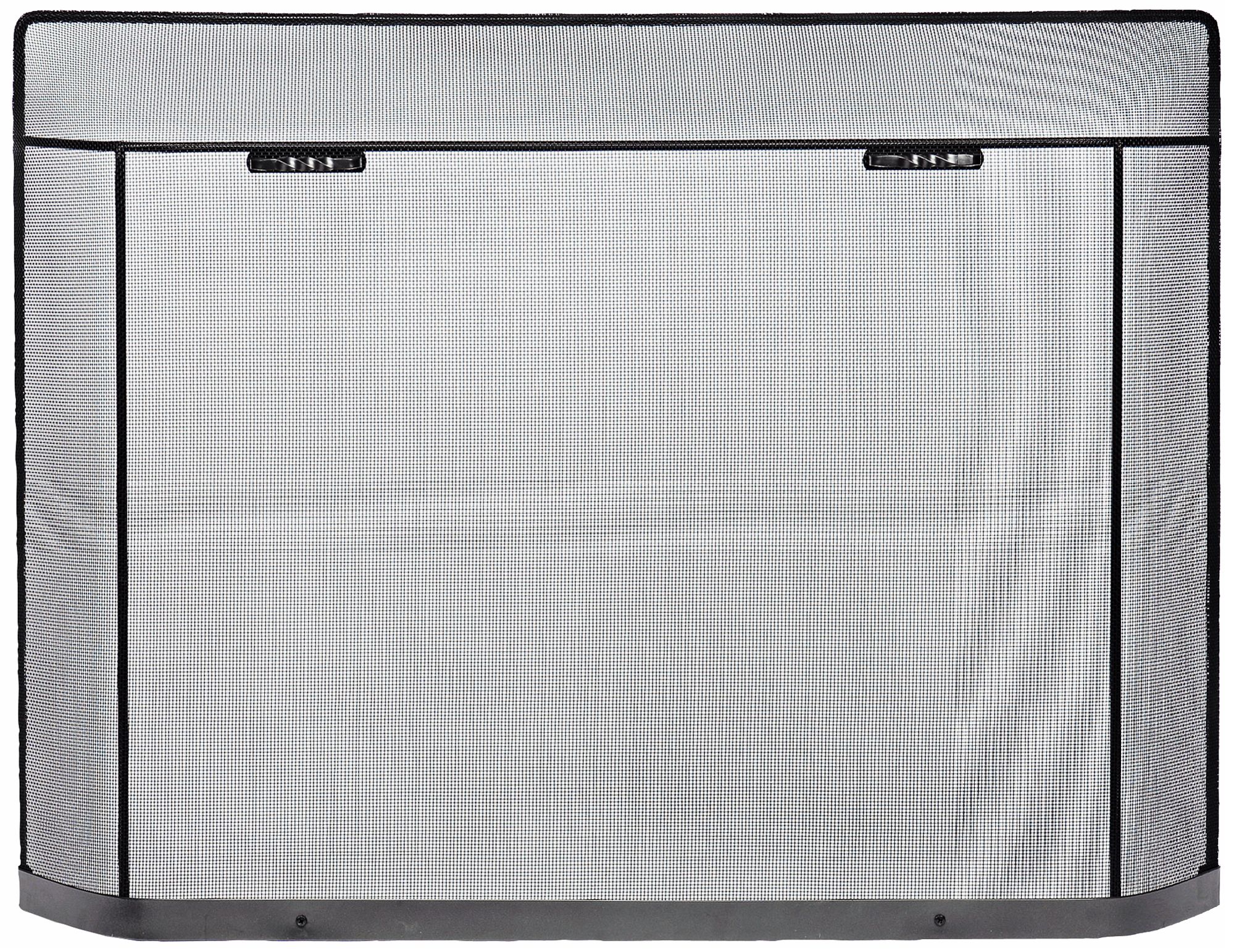 Traditional Black 33" High Fireplace Spark Guard