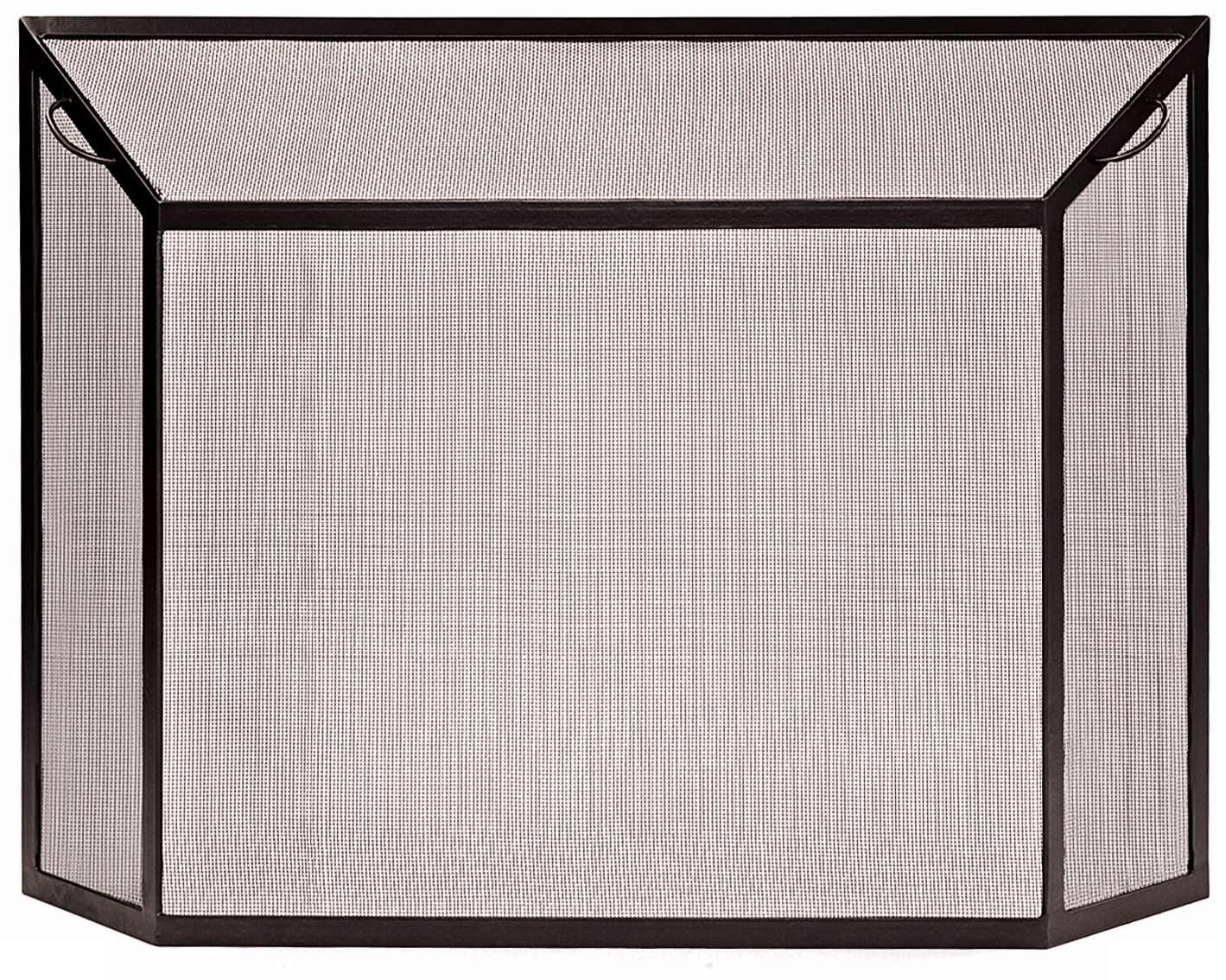 Graphite 29 1/2" High Fireplace Spark Guard Screen