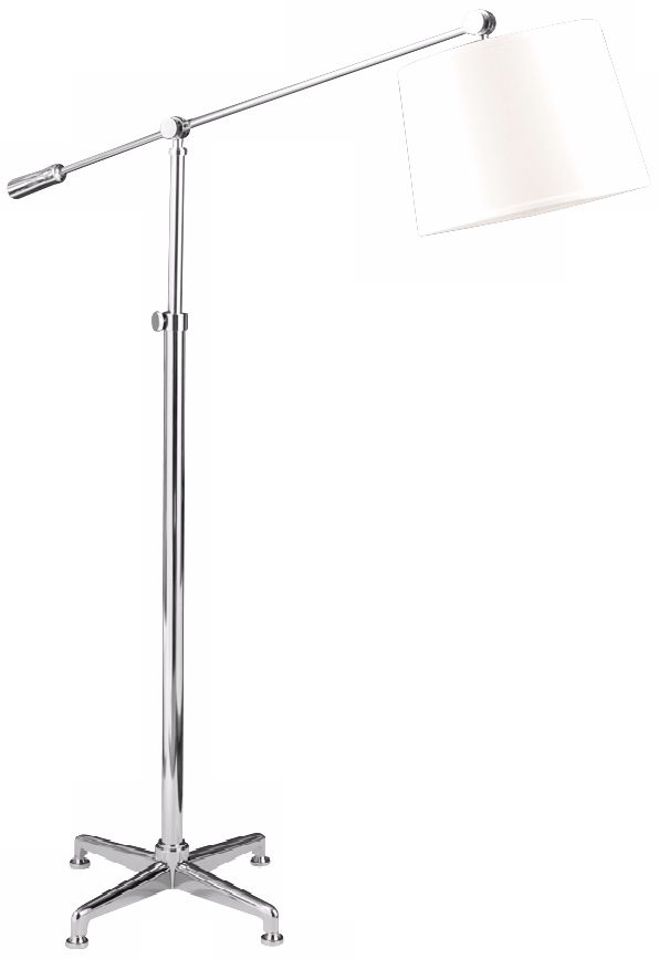 Rincon Industrial Style Polished Nickel  Floor Lamp