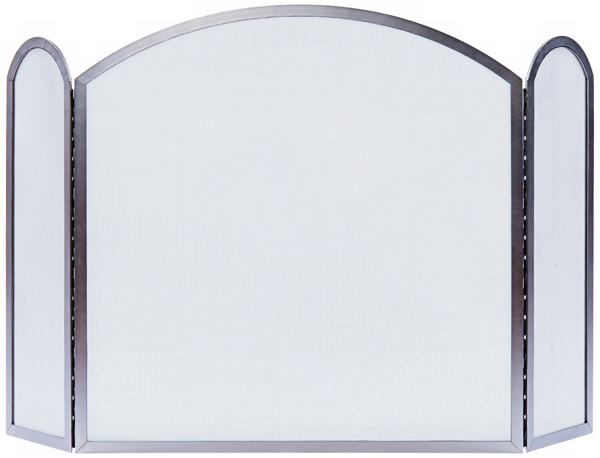Neoclassic Three-Fold 36" High Arched Fireplace Screen