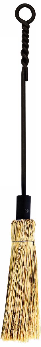 Standard Black Rope Design Fireplace Brush Tool