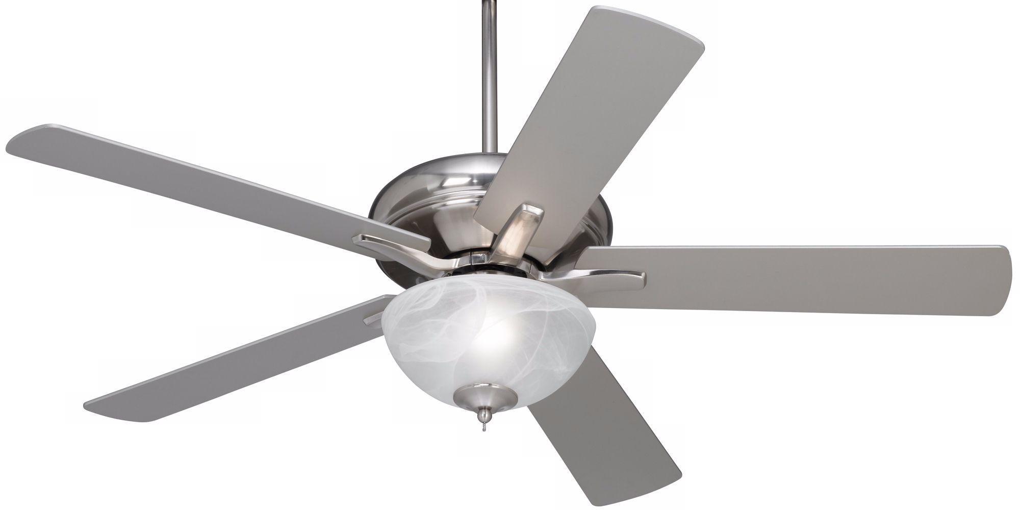 52" Casa Vieja Paseo ENERGY STAR® Nickel with Light Kit
