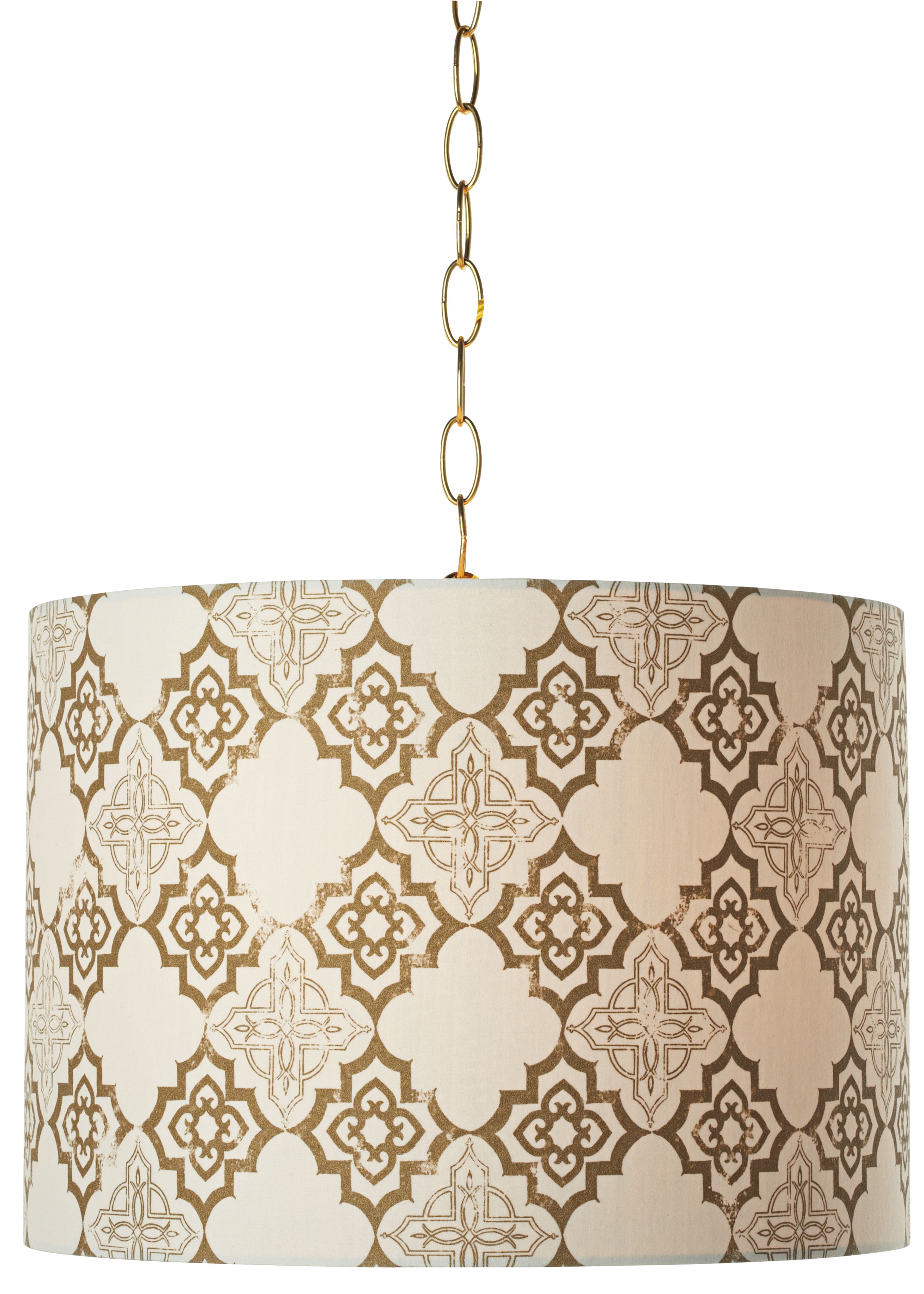 Granada Polished Brass 14" Wide Pendant Swag Light