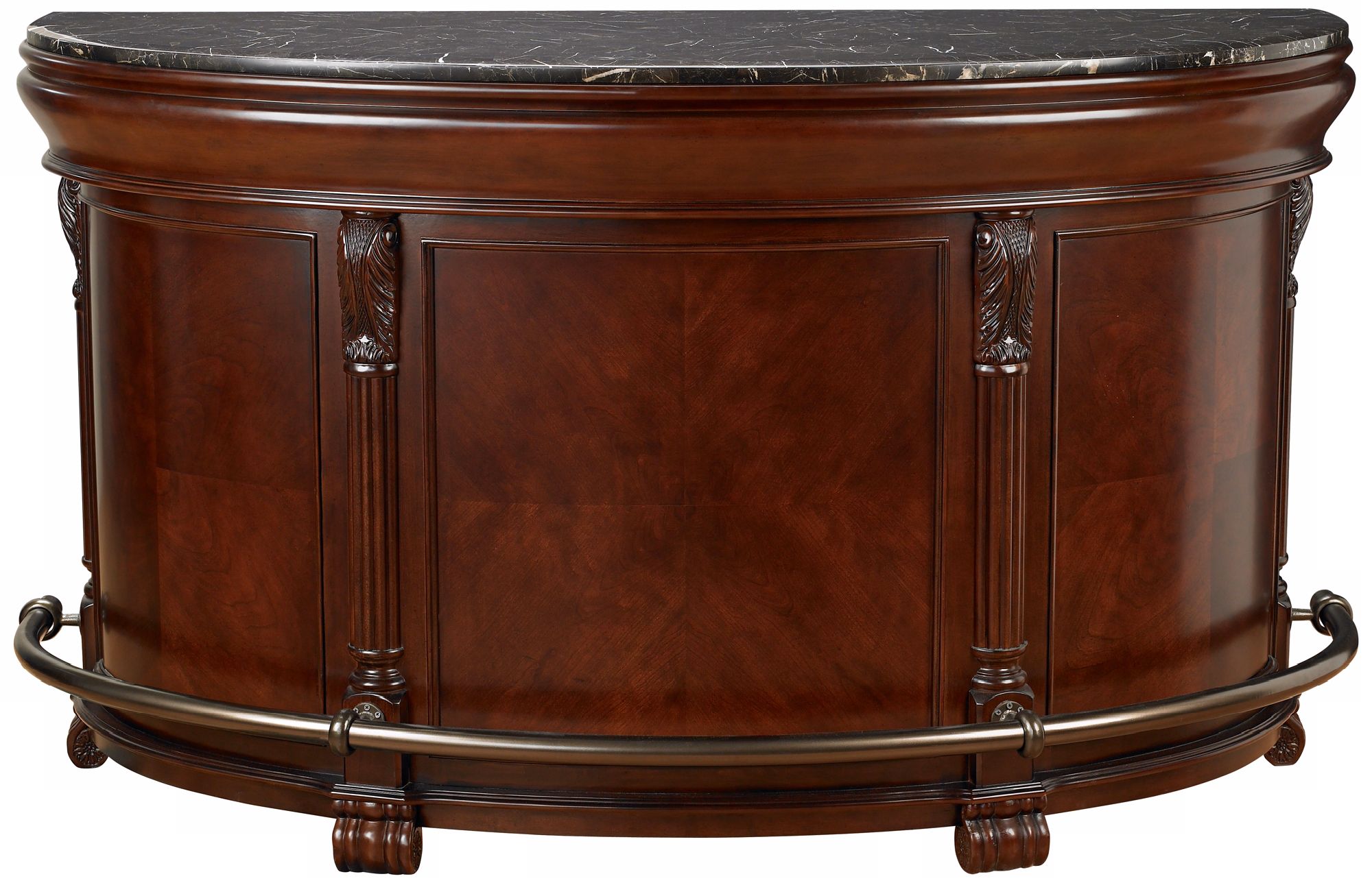 Tuscany Cherry Half-Moon Howard Miller Home Bar Cabinet