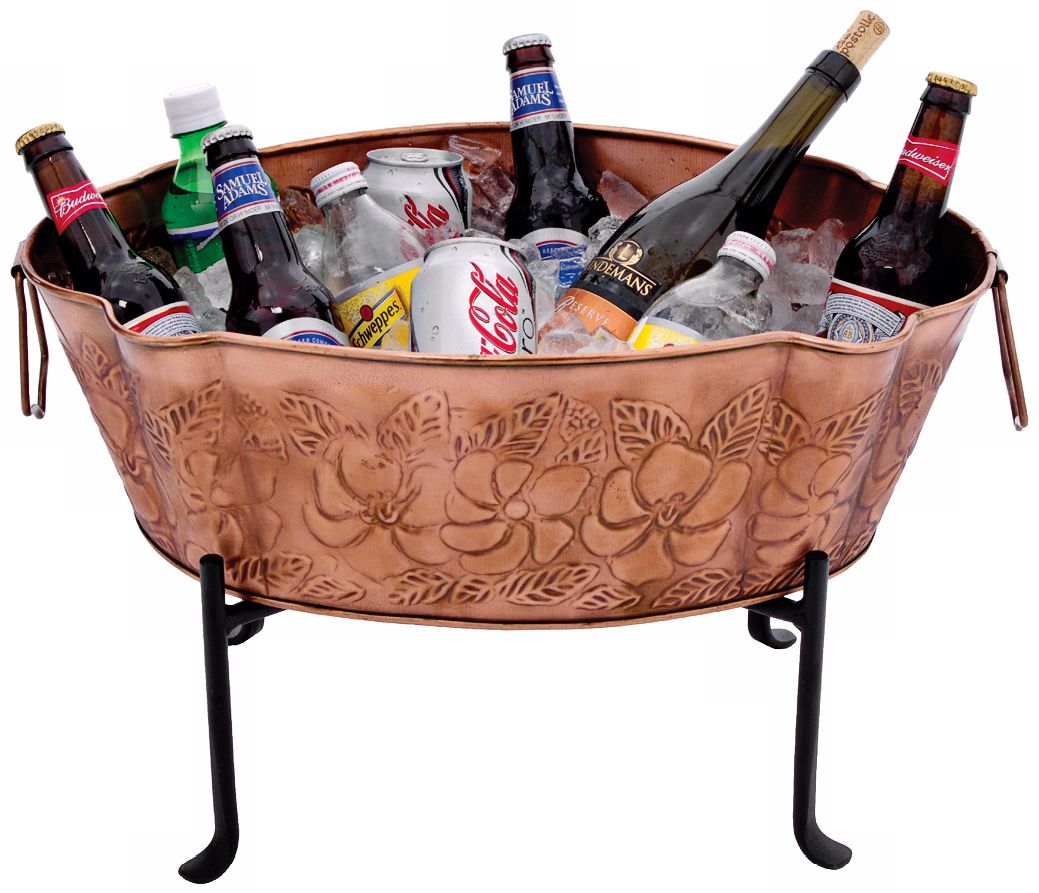 Embossed Copper Finish Galvanized Steel Tub