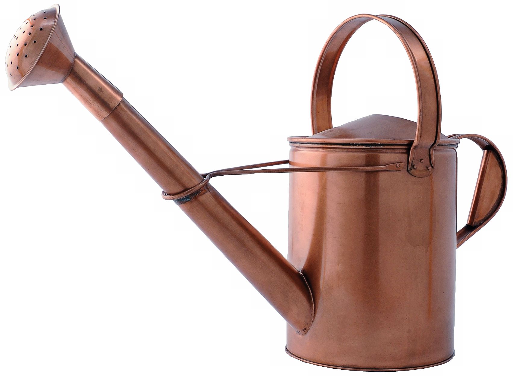 Long-Necked Copper Finish Galvanized Steel Watering Can