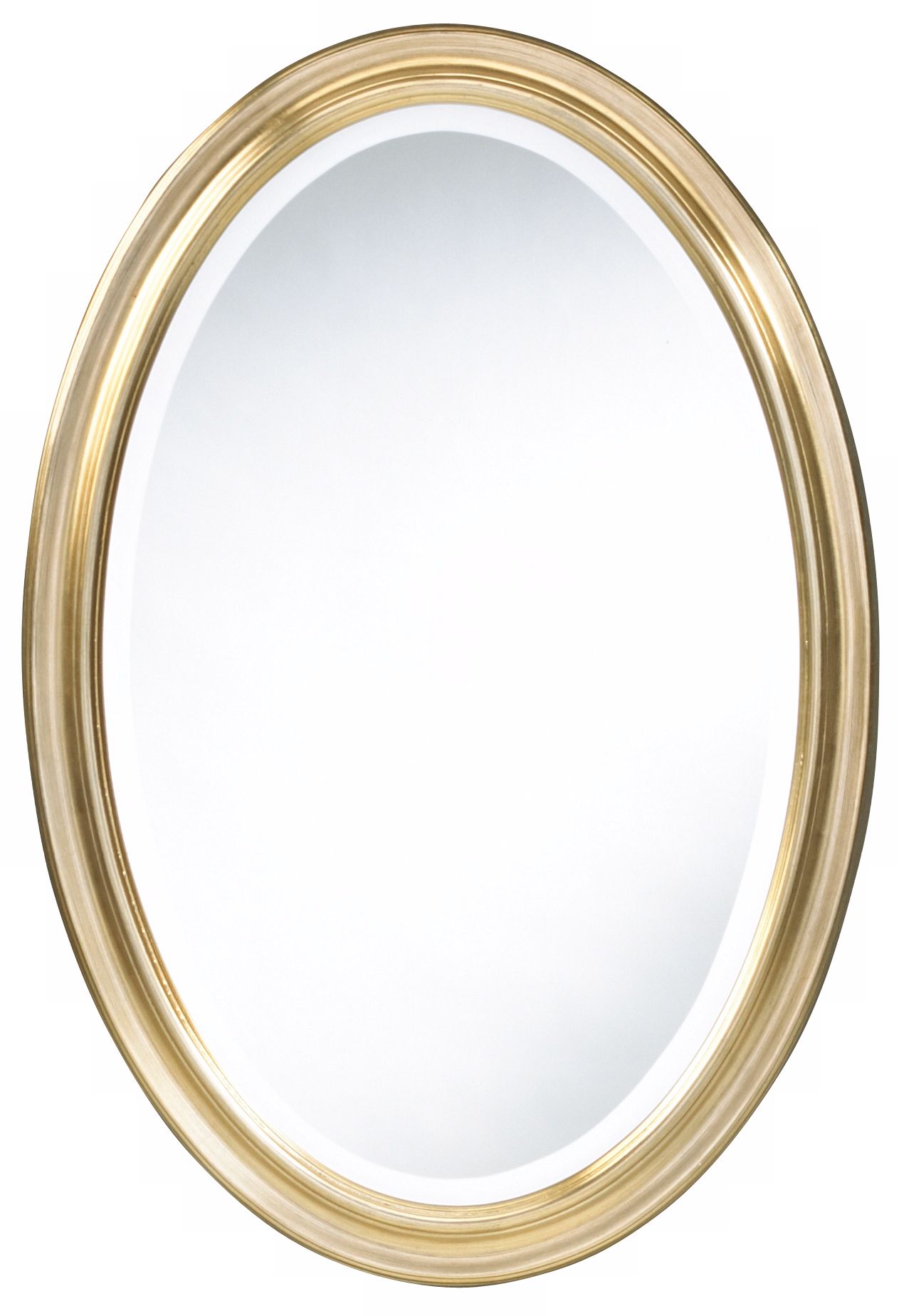 Cooper Classics Gold Blake 31 1/2" High Oval Wall Mirror