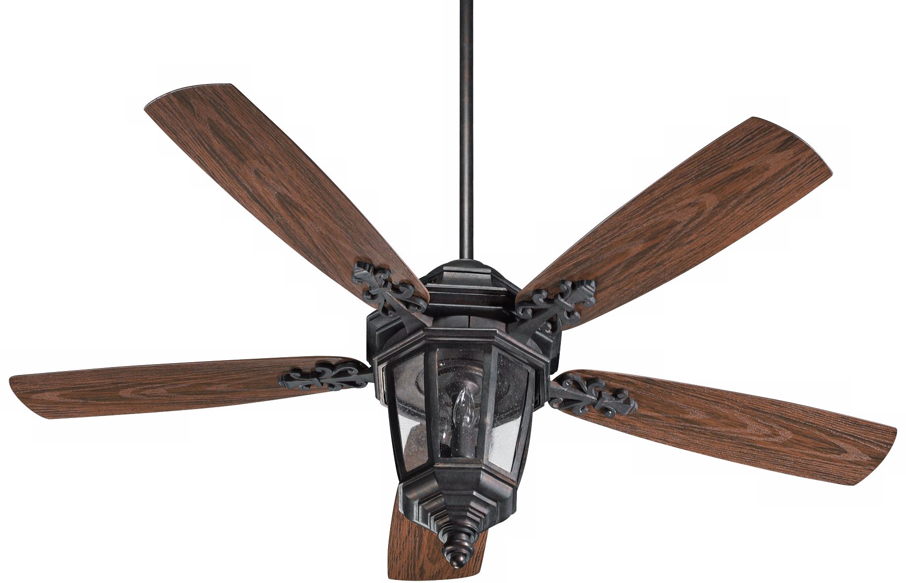 52" Quorum Dimone Sienna Patio Ceiling Fan with Light Kit