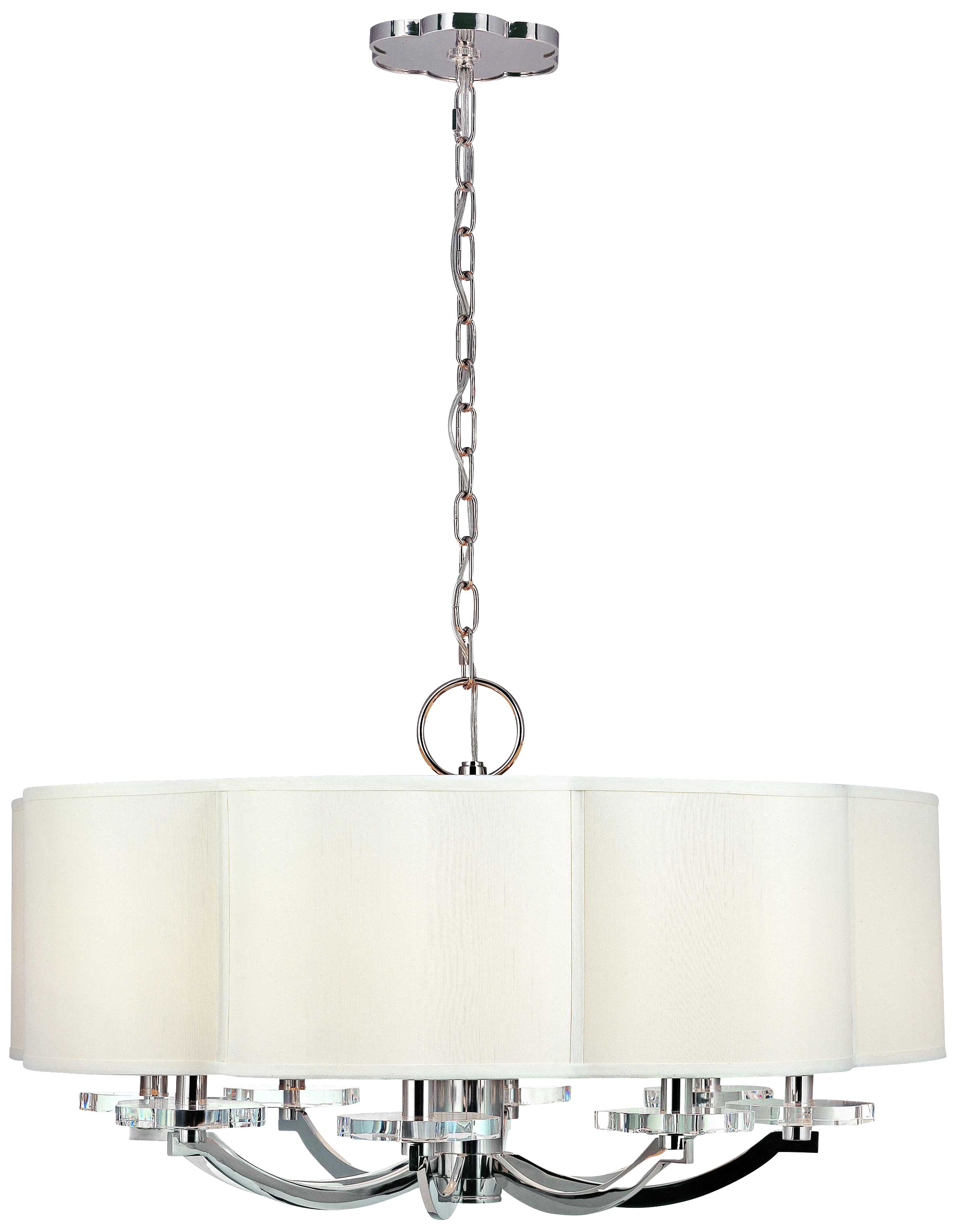 Hudson Valley Garrison 32" Wide Polished Nickel Chandelier