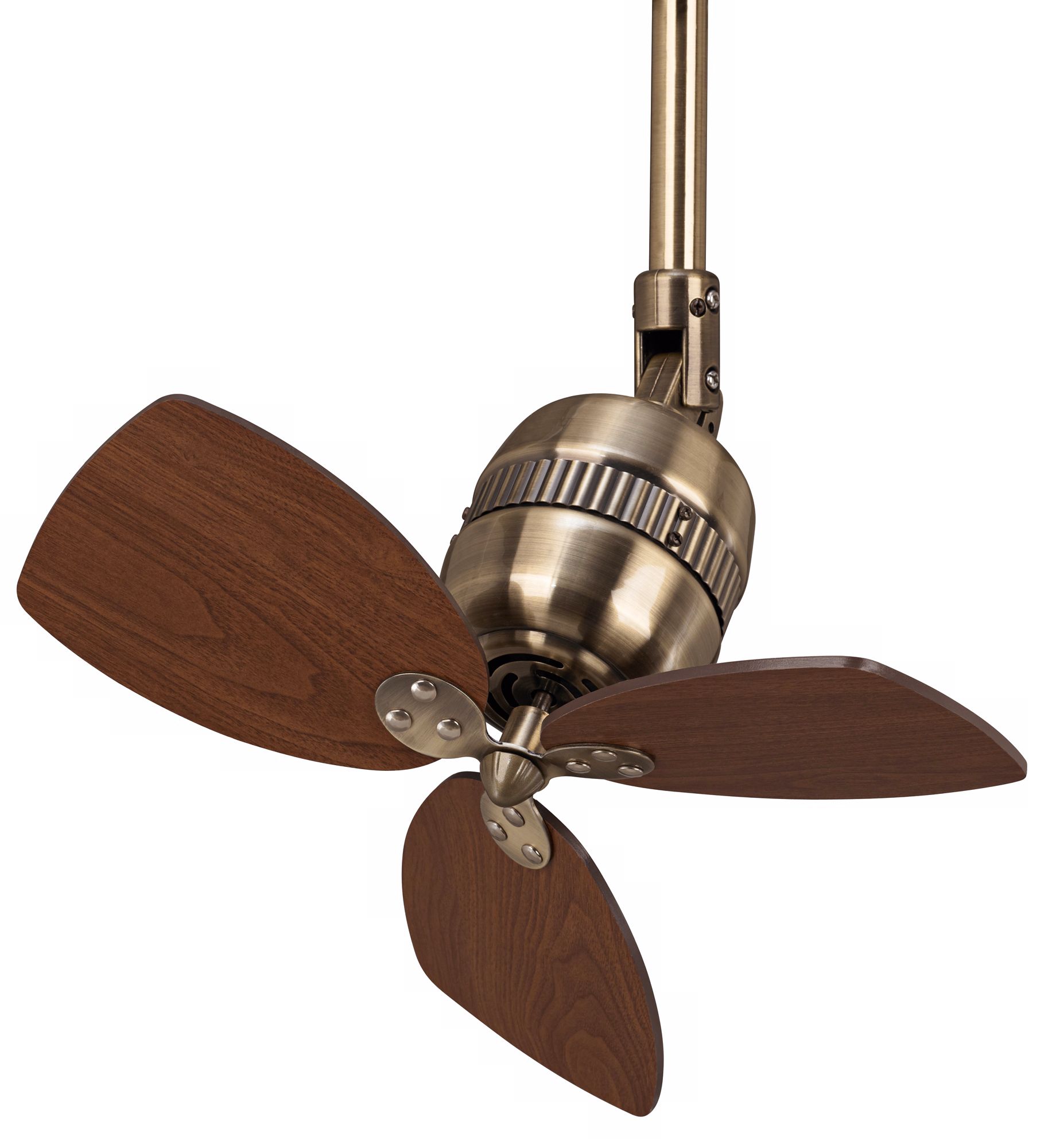 18" Casa Vieja® Cadet Single Motor Brass Ceiling Fan
