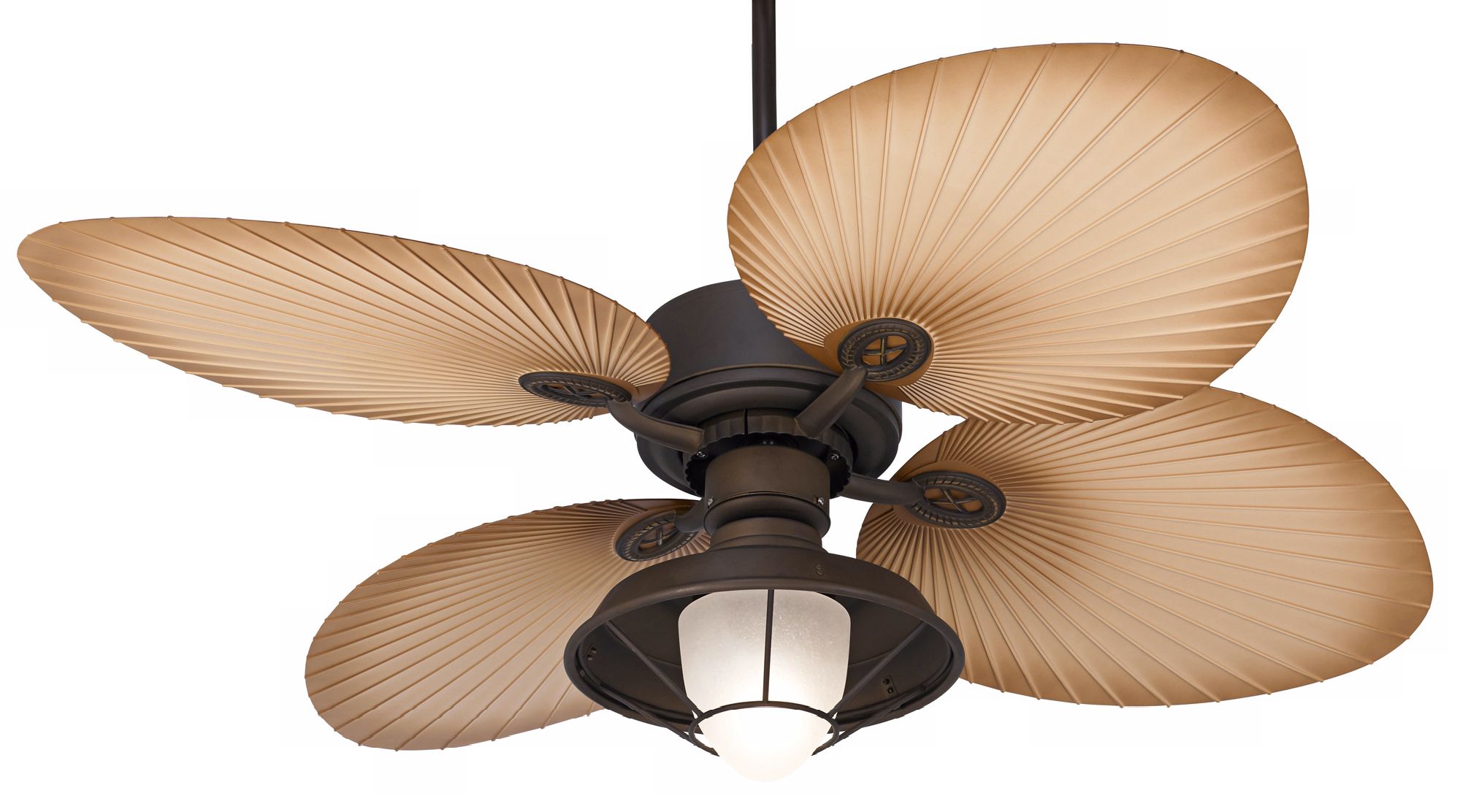 52" Casa Vieja Aerostat Wide Palm Bronze Outdoor Ceiling Fan