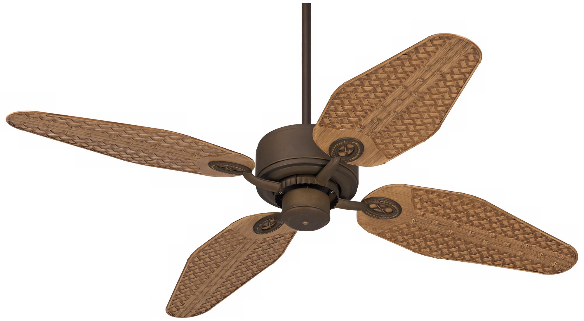 52" Casa Vieja Aerostat Weave Bronze Outdoor Ceiling Fan
